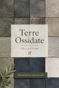 Salle de bain moderne avec carrelage Terre Ossidate