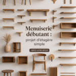 Etagère en bois personnalisée dans une salle de bain