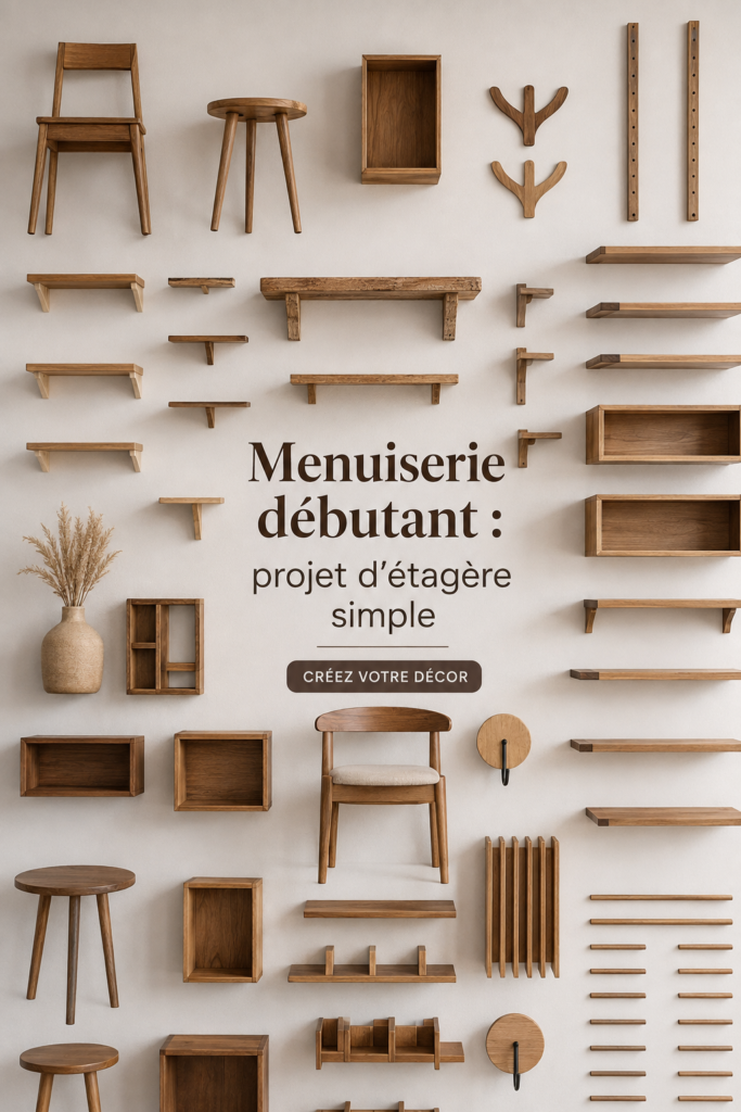 Etagère en bois personnalisée dans une salle de bain