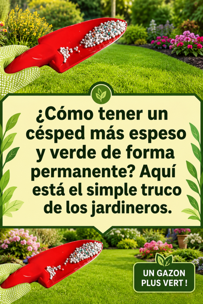 Jardin verdoyant avec un gazon dense et bien entretenu