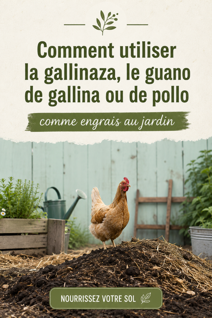 Sac de guano de poule pour enrichir le jardin
