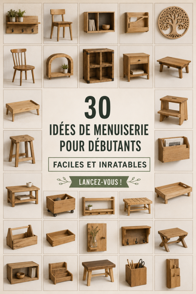 Idées de projets de menuiserie faciles pour personnaliser votre maison.