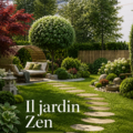 Un jardin zen apaisant avec des pierres et du sable