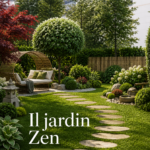 Un jardin zen apaisant avec des pierres et du sable