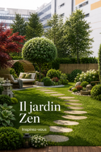 Un jardin zen apaisant avec des pierres et du sable