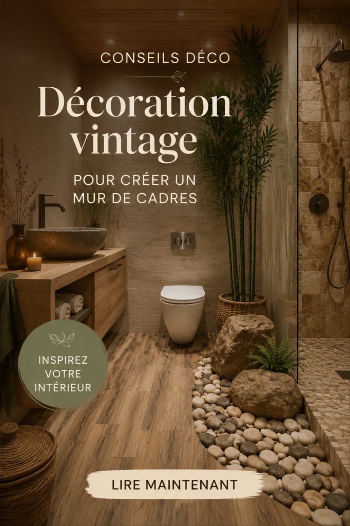 Mur de galerie vintage avec des œuvres d'art et des photos encadrées