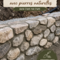Un mur de soutènement construit en pierres naturelles dans un jardin