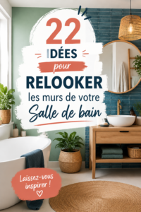 Rénovation de murs de salle de bain avec des couleurs tendance