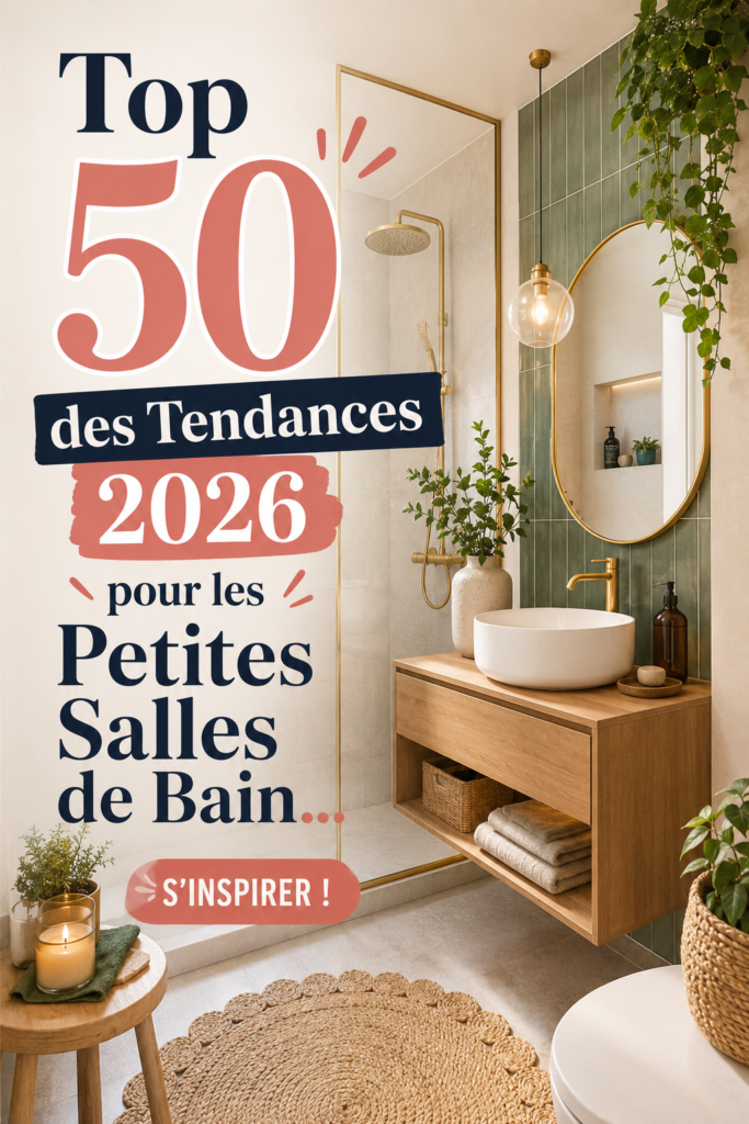 Petite salle de bain moderne avec des touches de design 2026