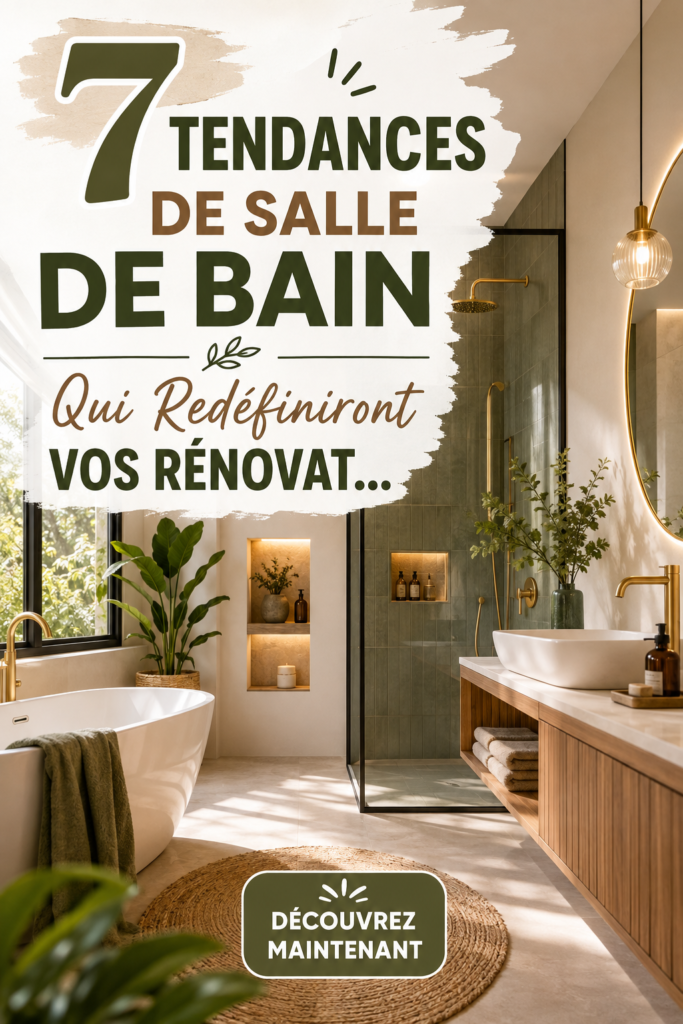 Une salle de bain moderne avec des tendances inspirantes