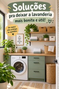 Aménagement d'une buanderie moderne et esthétique avec des rangements optimisés.