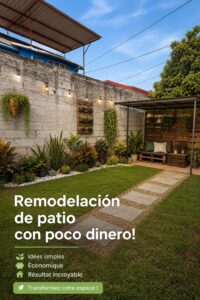 Un patio rénové avec des matériaux naturels et un aménagement cosy