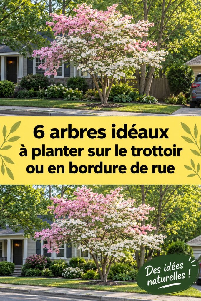 Un jardin élégant avec plusieurs arbres bien entretenus, apportant fraîcheur et beauté.
