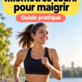 Femme courant paisiblement dans un parc, symbole de la perte de poids par la course à pied.