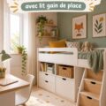 Chambre d'enfant avec un lit pliable design à la décoration moderne