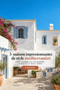 Maison méditerranéenne avec vue sur la mer et architecture chaleureuse.