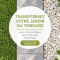 Terrasse moderne avec un revêtement en bois, idéale pour l'été.
