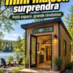 Salle de bain moderne inspirée d'une mini casa, avec des éléments chaleureux et pratiques.