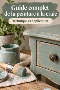 Salle de bain rénovée avec de la peinture à la craie dans des teintes douces.