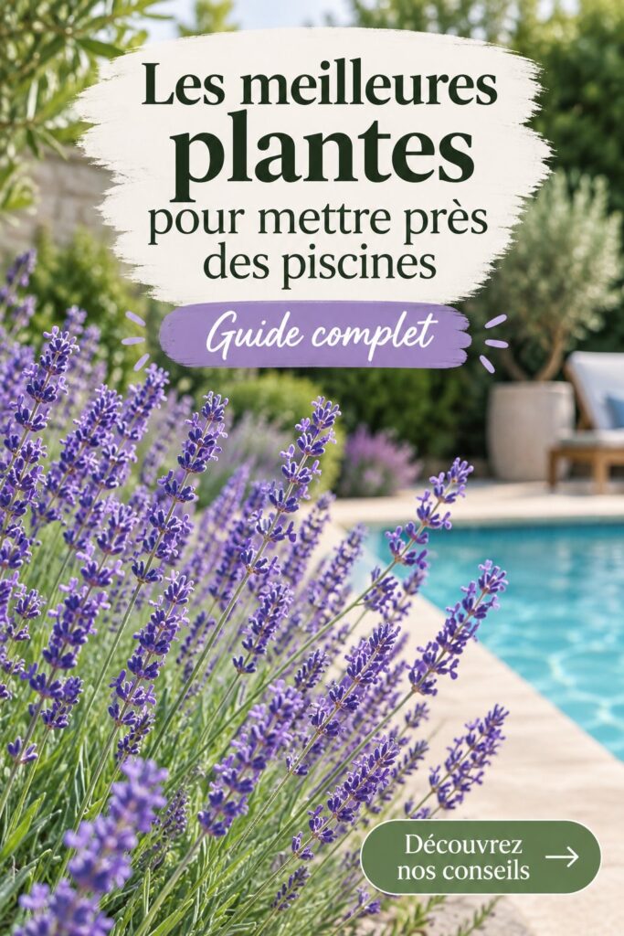 Plantes vertes élégantes autour d'une piscine offrant une ambiance naturelle