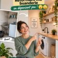 Image d'une buanderie rénovée de manière économique, mettant en avant des éléments pratiques et esthétiques.