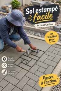 Salle de bain moderne avec un sol design en carreaux décoratifs.