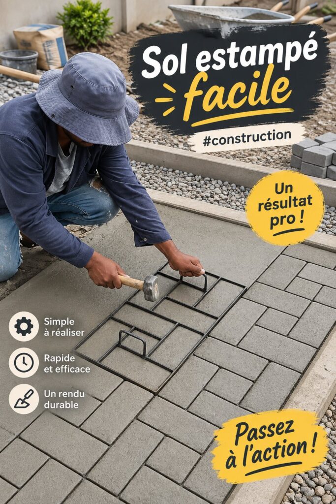 Salle de bain moderne avec un sol design en carreaux décoratifs.