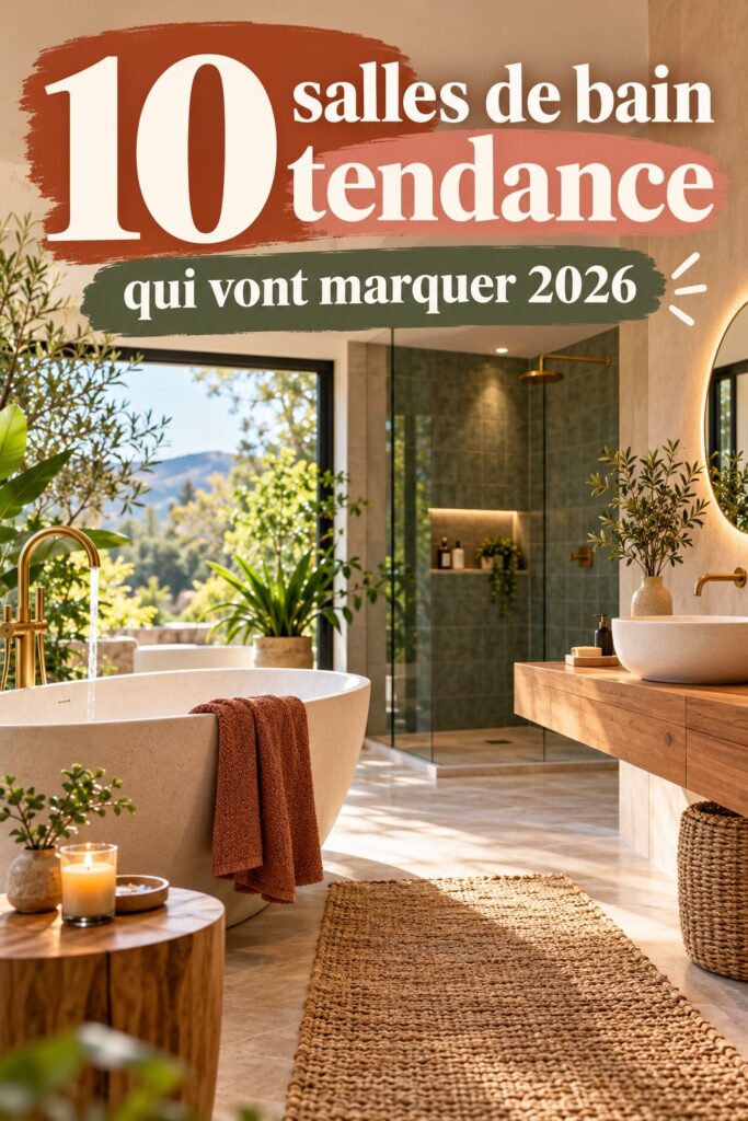 Salle de bain moderne avec des éléments de design tendance de 2026