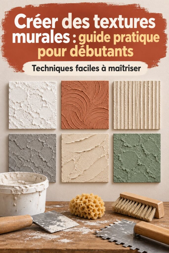 Mur texturé dans une salle de bain avec des couleurs apaisantes.