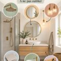 Salle de bain rénovée avec des éléments modernes et fonctionnels