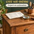 Un banc de salle de bain fait maison en bois élégant et fonctionnel.
