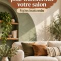 Salon aux finitions originales et modernes