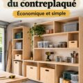 Meubles en contreplaqué personnalisés dans une salle de bain moderne.