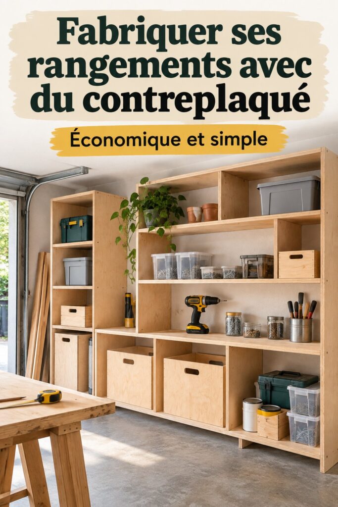 Meubles en contreplaqué personnalisés dans une salle de bain moderne.