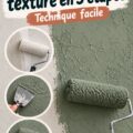Un mur texturé fraîchement peint avec une couleur douce dans une salle de bain.