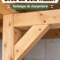 Supports en bois renforçant une salle de bain moderne