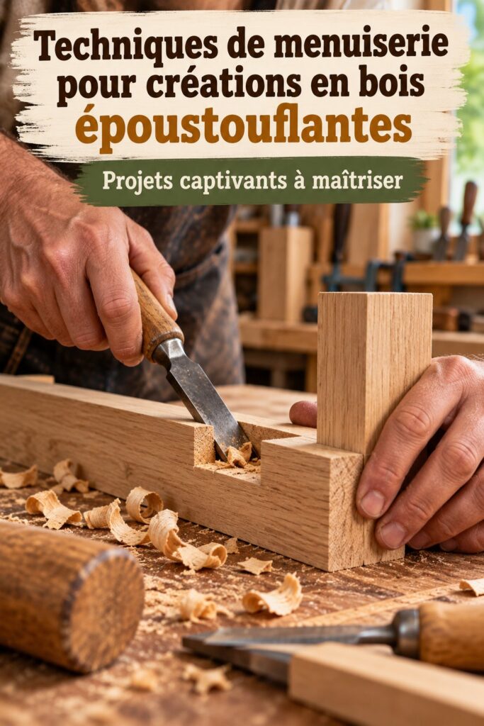 Création en bois époustouflante réalisée avec des techniques de menuiserie.