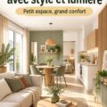 Intérieur d'un appartement moderne de 41 m², lumineux et optimisé